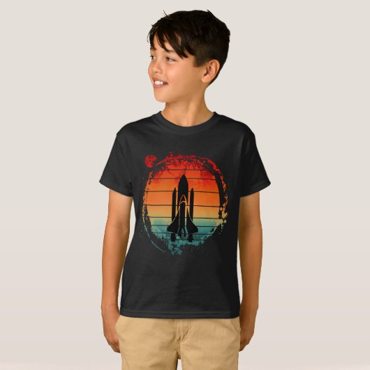 RUIMTESHUTTLE VINTAGE T-SHIRT (Voorkant volledig)