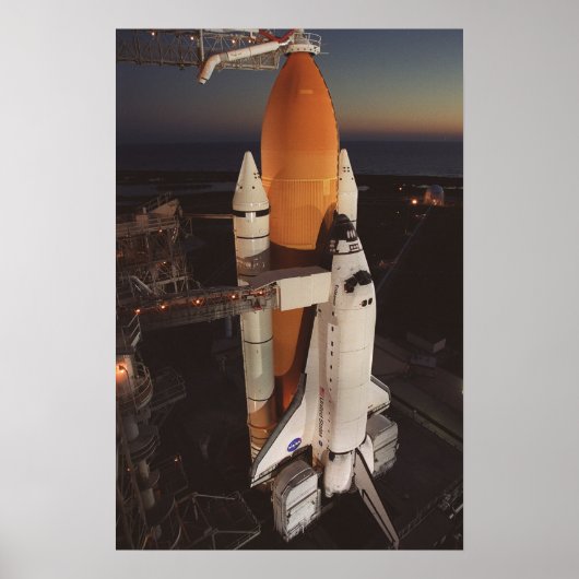Ruimteshutttle Endeavor Prepares voor lancering Poster (Voorkant)