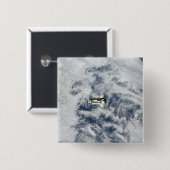 Ruimtesluiting 11 vierkante button 5,1 cm (Voorkant /achterkant)