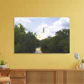 Ruimtesluiting Atlantis liften 2 Canvas Afdruk (Insitu (Woonkamer))