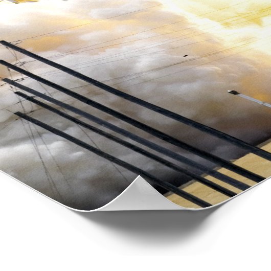 Ruimtesluiting Atlantis liften 2 Poster (Hoek)