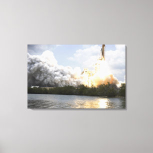 Ruimtesluiting Atlantis liften uit Canvas Afdruk