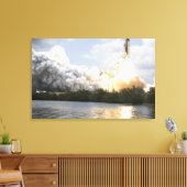Ruimtesluiting Atlantis liften uit Canvas Afdruk (Insitu (Woonkamer))