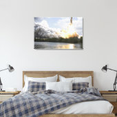 Ruimtesluiting Atlantis liften uit Canvas Afdruk (Insitu (Slaapkamer))