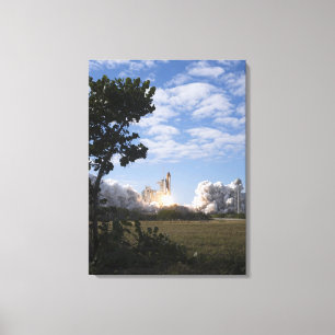 Ruimtesluiting Atlantis liften uit Canvas Afdruk