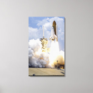 Ruimtesluiting Atlantis liften uit Canvas Afdruk