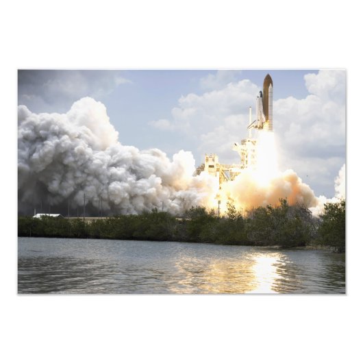 Ruimtesluiting Atlantis liften uit Foto Afdruk (Voorkant)