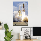 Ruimtesluiting Atlantis liften uit Poster (Thuiskantoor)
