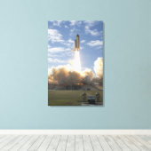 Ruimtesluiting Atlantis liften van 10 Canvas Afdruk (Insitu (Houten vloer))