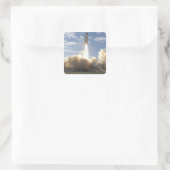 Ruimtesluiting Atlantis liften van 10 Vierkante Sticker (Tas)