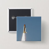 Ruimtesluiting Atlantis liften van 11 Vierkante Button 5,1 Cm (Voorkant /achterkant)