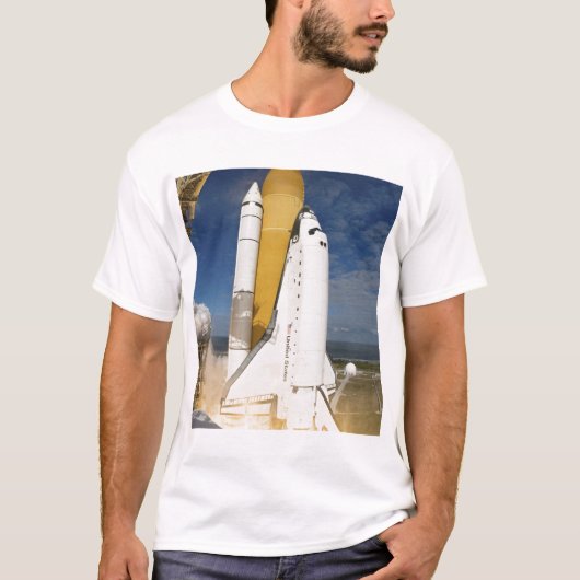 Ruimtesluiting Atlantis liften van 12 T-shirt (Voorkant)
