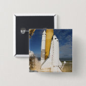 Ruimtesluiting Atlantis liften van 12 Vierkante Button 5,1 Cm (Voorkant /achterkant)