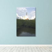 Ruimtesluiting Atlantis liften van 13 Canvas Afdruk (Insitu (Houten vloer))