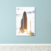 Ruimtesluiting Atlantis liften van 14 Canvas Afdruk (Insitu (Houten vloer))