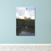 Ruimtesluiting Atlantis liften van 14 Canvas Afdruk (Insitu (Houten vloer))
