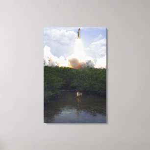 Ruimtesluiting Atlantis liften van 14 Canvas Afdruk