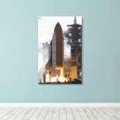 Ruimtesluiting Atlantis liften van 15 Canvas Afdruk (Insitu (Houten vloer))