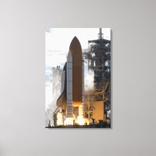 Ruimtesluiting Atlantis liften van 15 Canvas Afdruk