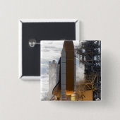 Ruimtesluiting Atlantis liften van 15 Vierkante Button 5,1 Cm (Voorkant /achterkant)