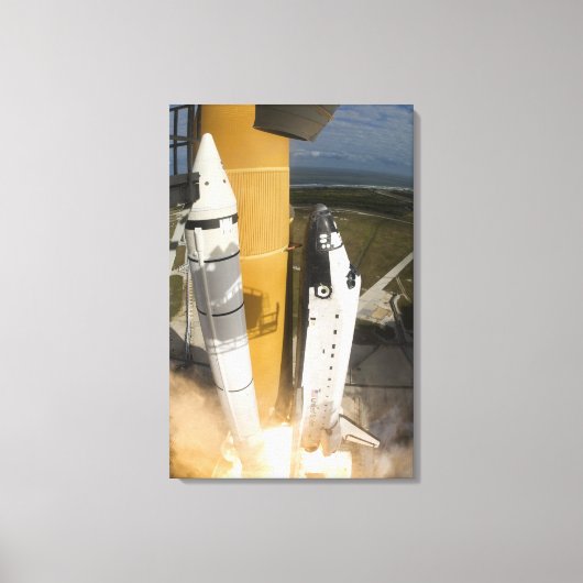 Ruimtesluiting Atlantis liften van 17 Canvas Afdruk (Voorkant)