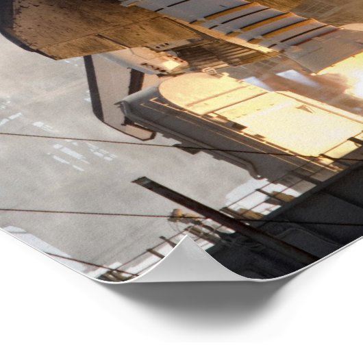 Ruimtesluiting Atlantis liften van 17 Poster (Hoek)