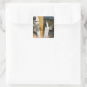 Ruimtesluiting Atlantis liften van 17 Vierkante Sticker (Tas)