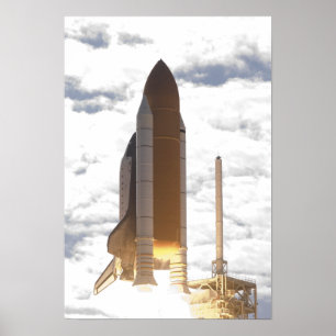 Ruimtesluiting Atlantis liften van 18 Poster