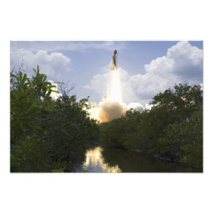 Ruimtesluiting Atlantis liften van 3 Foto Afdruk