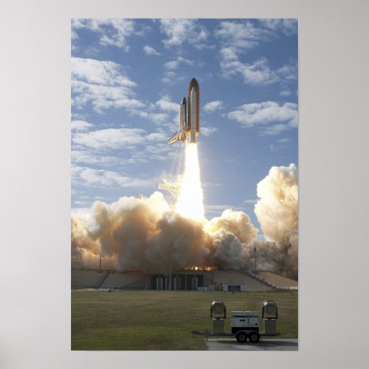 Ruimtesluiting Atlantis liften van 4 Poster (Voorkant)