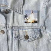 Ruimtesluiting Atlantis liften van 4 Vierkante Button 5,1 Cm (In situ)