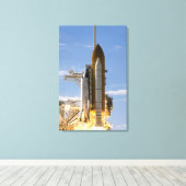 Ruimtesluiting Atlantis liften van 5 Canvas Afdruk (Insitu (Houten vloer))