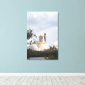 Ruimtesluiting Atlantis liften van 6° Canvas Afdruk (Insitu (Houten vloer))