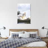 Ruimtesluiting Atlantis liften van 6° Canvas Afdruk (Insitu (Slaapkamer))
