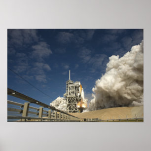 Ruimtesluiting Atlantis liften van 6 Poster