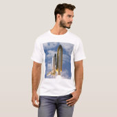 Ruimtesluiting Atlantis liften van 6° T-shirt (Voorkant volledig)