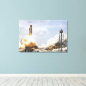 Ruimtesluiting Atlantis liften van 9 Canvas Afdruk (Insitu (Houten vloer))