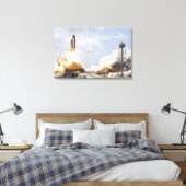 Ruimtesluiting Atlantis liften van 9 Canvas Afdruk (Insitu (Slaapkamer))