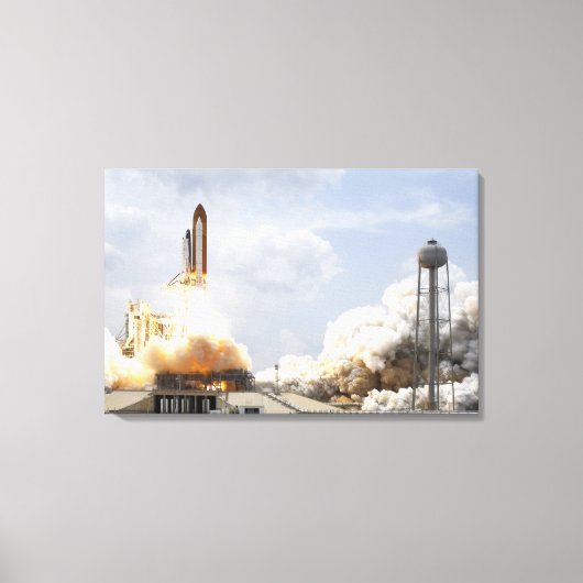 Ruimtesluiting Atlantis liften van 9 Canvas Afdruk (Voorkant)