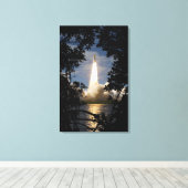 Ruimtesluiting Atlantis liften van 9 Canvas Afdruk (Insitu (Houten vloer))