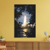 Ruimtesluiting Atlantis liften van 9 Canvas Afdruk (Insitu (Woonkamer))