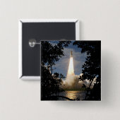 Ruimtesluiting Atlantis liften van 9 Vierkante Button 5,1 Cm (Voorkant /achterkant)