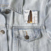 Ruimtesluiting Atlantis liften vanaf 16 Vierkante Button 5,1 Cm (In situ)