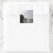 Ruimtesluiting Endeavor liften uit 3 Vierkante Sticker (Tas)