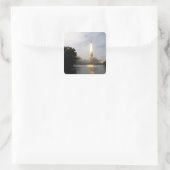 Ruimtesluiting Endeavor tilt uit 4 Vierkante Sticker (Tas)