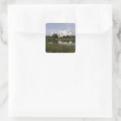 Ruimtesluiting Endeavor tilt uit 6 Vierkante Sticker (Tas)