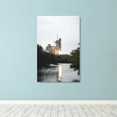 Ruimtesluiting Endeavor tilt uit Canvas Afdruk (Insitu (Houten vloer))