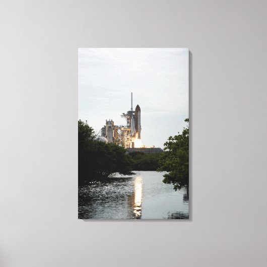 Ruimtesluiting Endeavor tilt uit Canvas Afdruk (Voorkant)