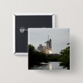 Ruimtesluiting Endeavor tilt uit Vierkante Button 5,1 Cm (Voorkant /achterkant)