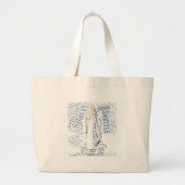 Ruimtesluiting in Tagxedo Grote Tote Bag (Voorkant)